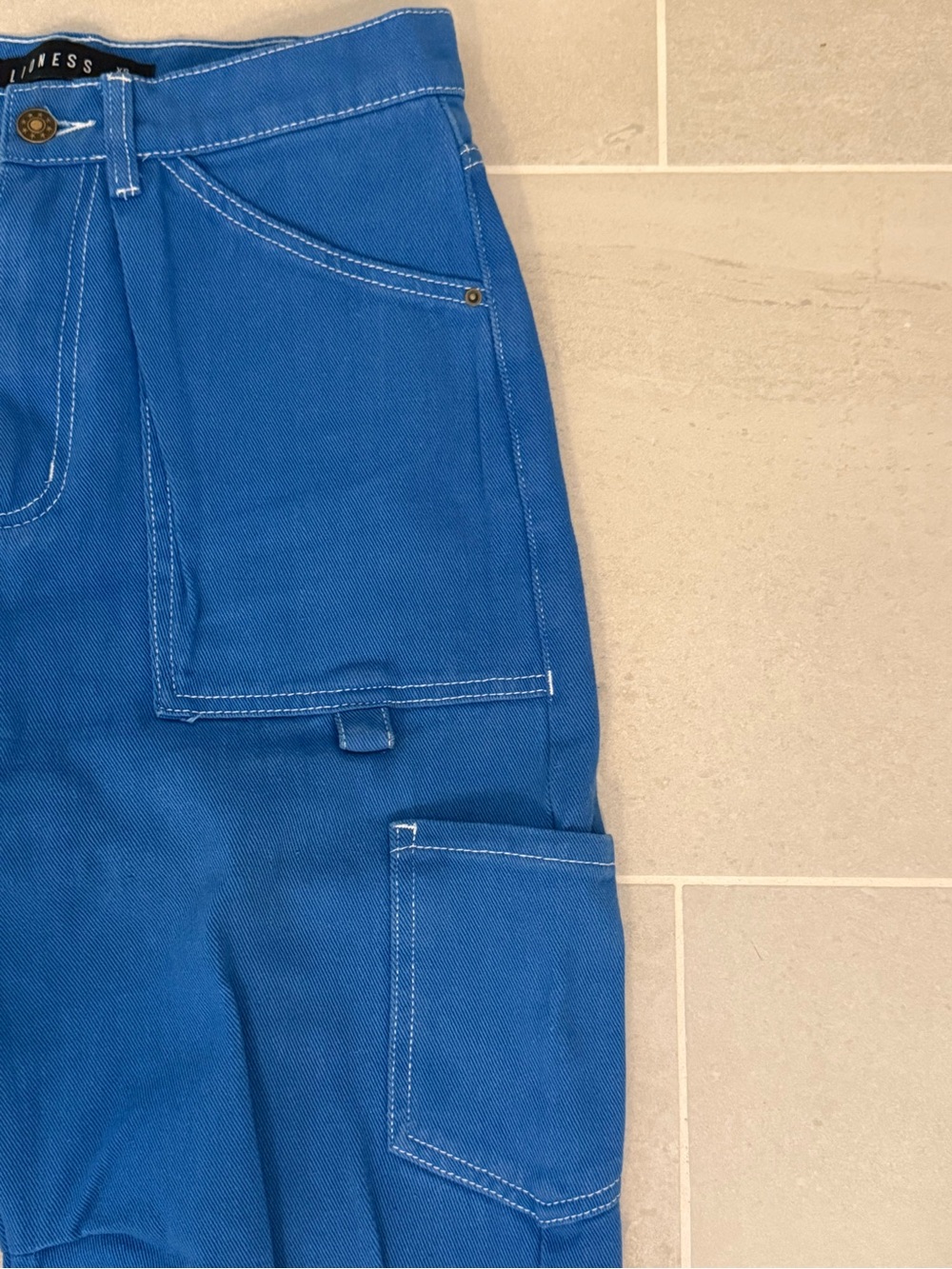 Lioness Blue Cargo Utility Pants - Picture 2 of 4